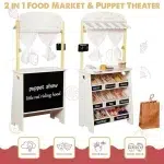 Детски дървен магазин за игра 2 в 1, Ginger Home 7