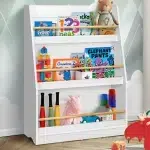 Дървена етажерка за детска стая, Бяла, Ginger Home 10