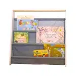 Преносима етажерка за детски книжки, Бяла, Ginger Home 3