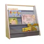 Преносима етажерка за детски книжки, Бяла, Ginger Home 5