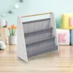 Преносима етажерка за детски книжки, Бяла, Ginger Home 7