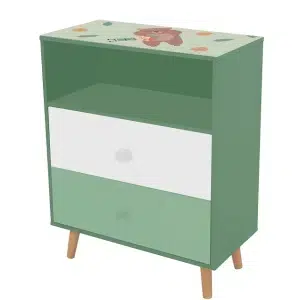 Шкаф с 2 чекмеджета за детска стая, Forest, Ginger Home