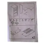 Шкаф с 4 кутии за съхранение на играчки, Бял, Ginger Home 10