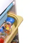 Шкаф с 4 кутии за съхранение на играчки, Бял, Ginger Home 6