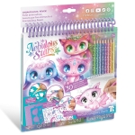 Книжка за рисуване със стикери и шаблони Звездни любимци, Nebulous Stars