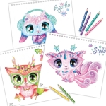 Книжка за рисуване със стикери и шаблони Звездни любимци, Nebulous Stars 5