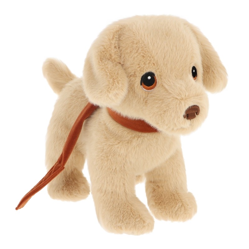 plusheno-kuche-labrador-s-kaishka-12-sm-keel-toys-se3807 Плюшено куче Лабрадор с каишка, 23 см, Keel Toys