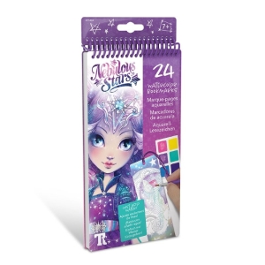 Разделители за книги, оцвети и декорирай с водни боички, Nebulous Stars N11424