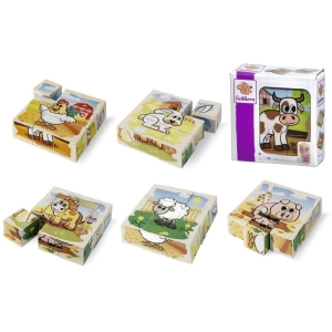 Дървени кубчета с животни Eichhorn 100005203