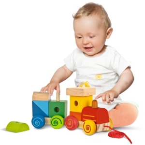 Eichhorn Дървено влакче за игра 100003453 2