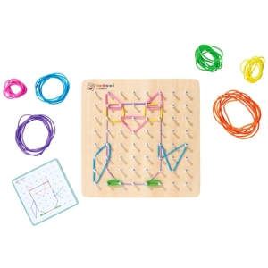 Eichhorn Монтесори Геометрична дъска с ластици 100006050