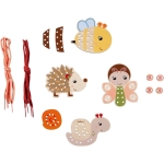 Eichhorn Дървени животни с конци за нанизване 100006846 1