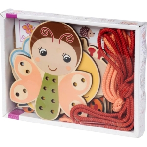 Eichhorn Дървени животни с конци за нанизване 100006846