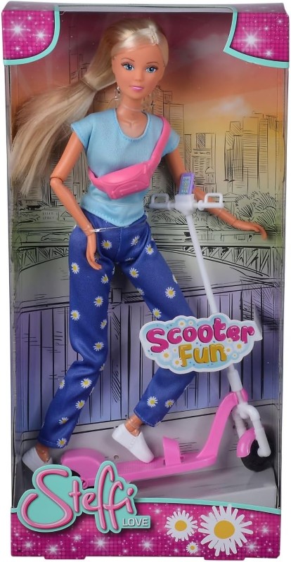 kukla-barbie-steffi-love-s-skuter-simba-toys-105733650 Кукла барби Steffi Love със скутер Simba 105733650