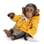 Asi Кукла-бебе Маймунката Лола с жълто палто и биберон 0608060 1