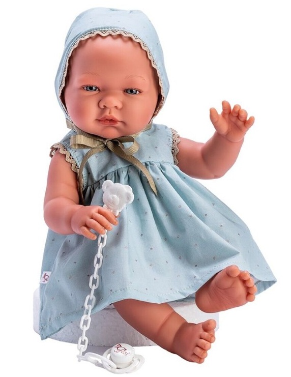 kukla-bebe-mariya-s-sinya-roklya-i-biberon-43-sm-asi-0366980 Asi Кукла бебе Мария със синя рокля и биберон, 43 см 0366980