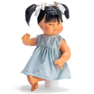 Asi Испанска кукла Чени със синя рокля, 36 см, 0276980