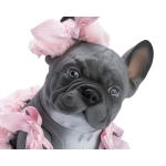 Asi Dolls Кукла куче Френски булдог Лили с розов гащеризон 1