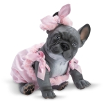 Asi Кукла куче Френски булдог Лили с розов гащеризон