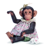 Asi Кукла Маймунка Лола с рокличка и биберон 0607450