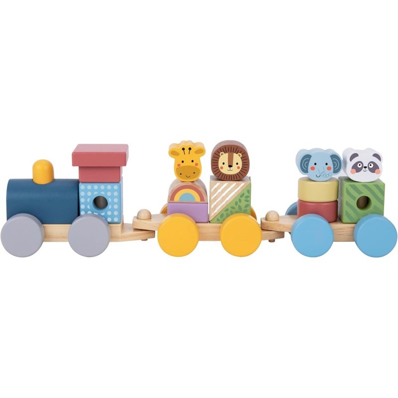 darven-didakteski-vlak-s-zhivotni-tooky-toy-tj002-1 Дървен дидактически влак с животни Tooky Toy tj002-1