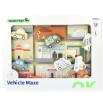 Дървен лабиринт, Превозни средства, Tooky Toys tj599n-3