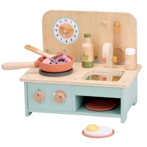 Lelin Toys Детска дървена кухня, настолна 2