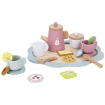 Детски дървен сервиз за чай с аксесоари Tooky Toy TJ271-1