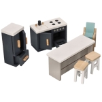Дървени мебели за игра, Кухня Lelin Toys 1
