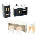 Дървени мебели за игра, Кухня Lelin Toys