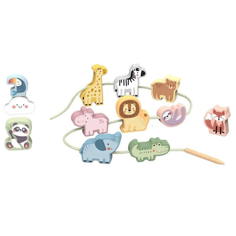 komplekt-darveni-figurki-za-nanizvane-divi-zhivotni-tooky-toy-tj003-1 Комплект дървени фигурки за нанизване, Диви животни, Tooky Toy tj003-1