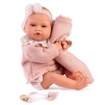 Красива кукла бебе София с одеяло и биберон Reborn, 50 см, Antonio Juan