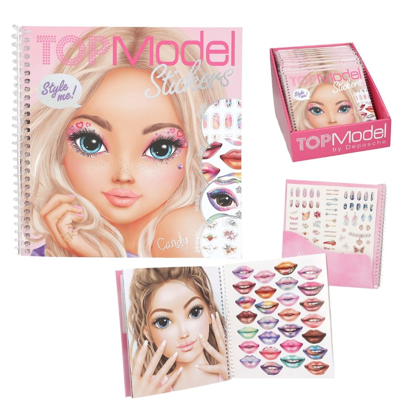 knizhka-s-stikeri-grim-top-model-413984 Top Model Книжка със стикери за грим и маникюр