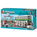 Конструктор Градски двуетажен автобус, 402 части, Sluban