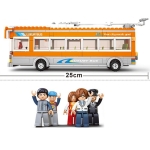Конструктор Тролейбус с 5 фигури, 465 части, Sluban 2