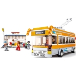 Конструктор Тролейбус с 5 фигури, 465 части, Sluban 3