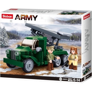 Конструктор Военен камион с ракети Катюша, 201 части, Sluban