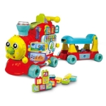 VTech Детски влак с вагон за возене и интерактивни игри, 4 в 1 2