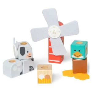 Дървен конструктор с 16 части Blockables, Melissa and Doug 6074895-1-