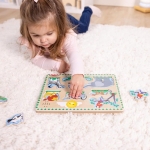 Дървен пъзел с животни Zoo Animals, Melissa and Doug 6075363-5