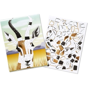 Детска книжка със стикери Сафари, Melissa and Doug 40160-2