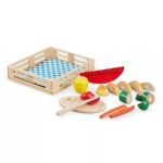 Детски дървен комплект за рязане Плодове, Melissa and Doug 94041-3