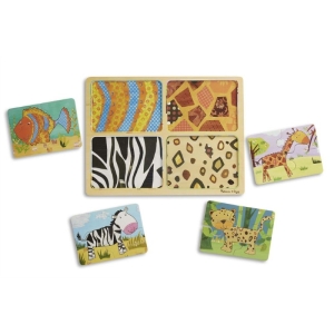 Детски дървен пъзел Диви животни, Melissa and Doug 41362-3