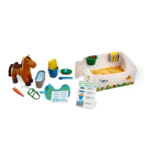 Детски комплект за игра Грижа за конете, Melissa and Doug 18537-1