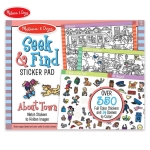 Книжка за оцветяване със стикери Град, Melissa and Doug 401500-1