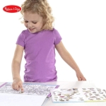 Книжка за оцветяване със стикери Град, Melissa and Doug 401500-3