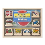 Комплект дървени печати Превозни средства, Melissa and Doug 12391-1