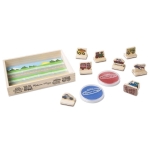 Комплект дървени печати Превозни средства, Melissa and Doug 12391-3