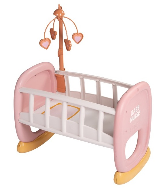 leglo-za-kukli-smoby-baby-nurse-7600220390 Smoby Креватче с въртележка за кукли 7600220390