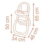 Smoby Детско столче за хранене на кукли 2